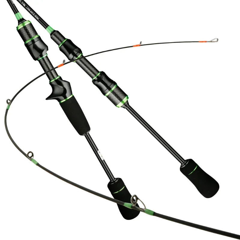 Ultra Light Fishing Rod Carbon Fiber Casting/Spinning Lure Pole UL