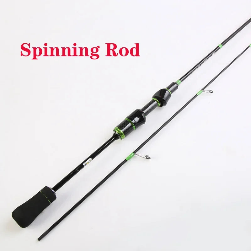 Cheap Super Light UL Fishing Rod 0.5-8g Lure Solid Top Spinning Casting 3  Sizes